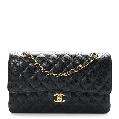 Chanel Caviar Quilted Medium Double Flap Black 1 of 11