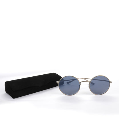 Oliver Peoples The Row After Midnight Round Sunglasses Pewter Blue 8 of 8