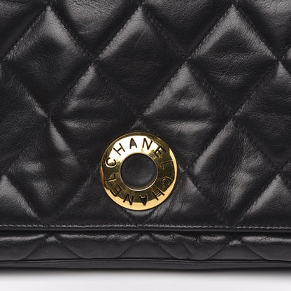 Chanel Lambskin Quilted Small Single Flap Black 12 of 13