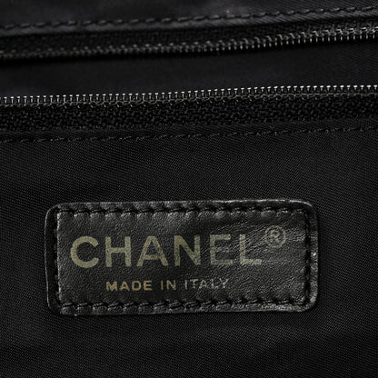 Chanel Nylon Large Travel Tote Black 6 of 10