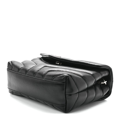 Saint Laurent Calfskin Y Quilted Monogram Toy Loulou Crossbody Bag Black 9 of 11