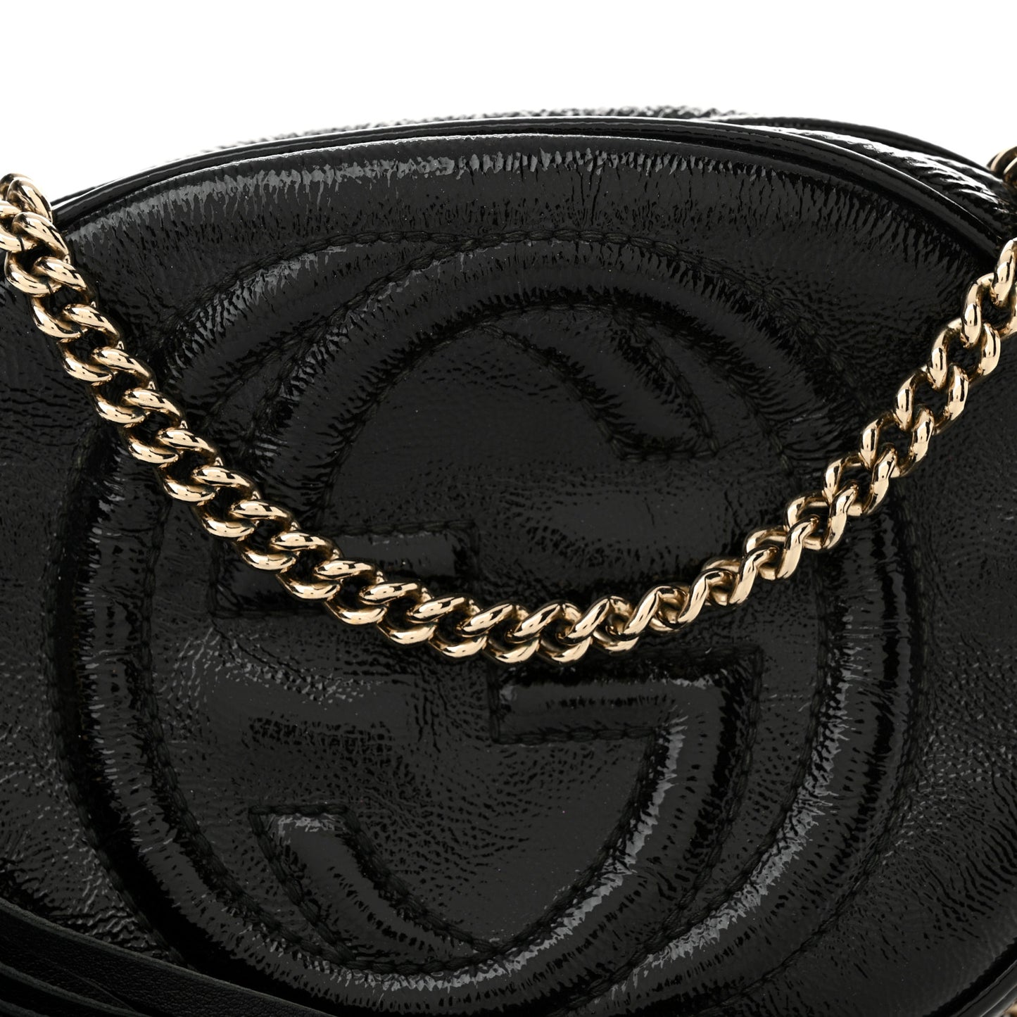 Patent Mini Soho Chain Bag Black