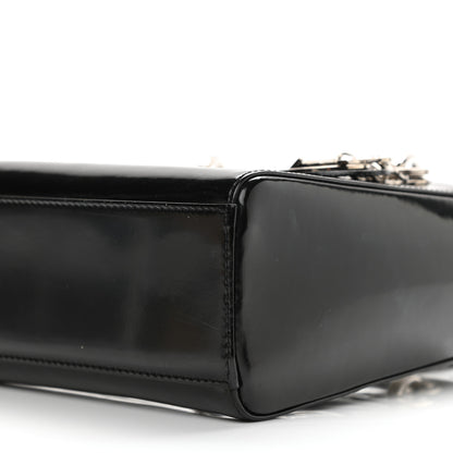 Christian Dior Glazed Calfskin Mini Lady Dior Black 10 of 11