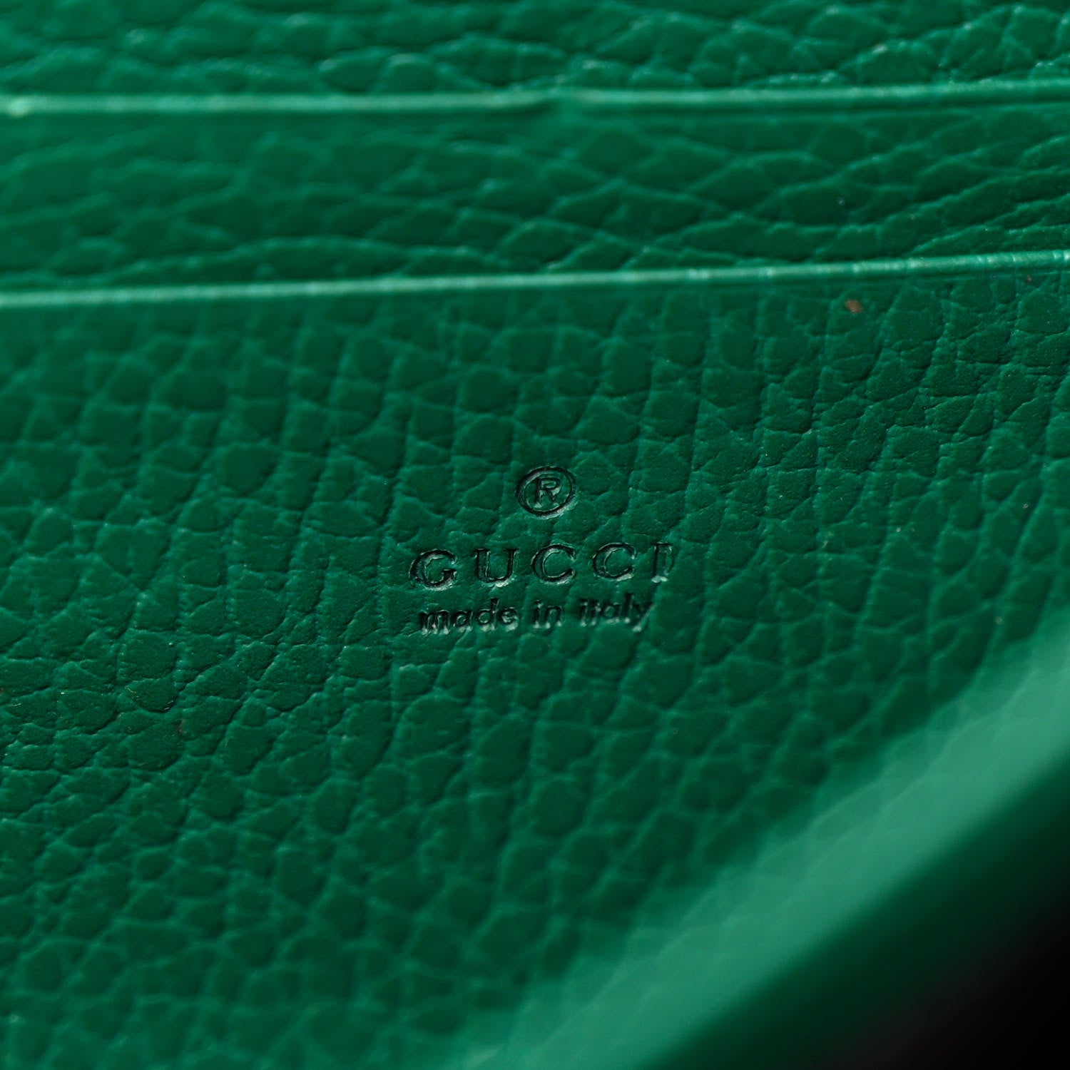Gucci Calfskin Mini Dionysus Chain Wallet Emerald 6 of 12