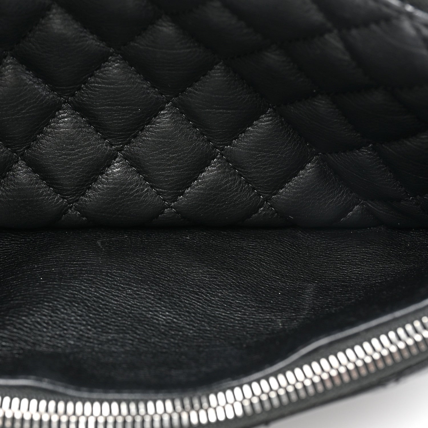 Chanel Calfskin Quilted Waist Bag Black 6 of 17