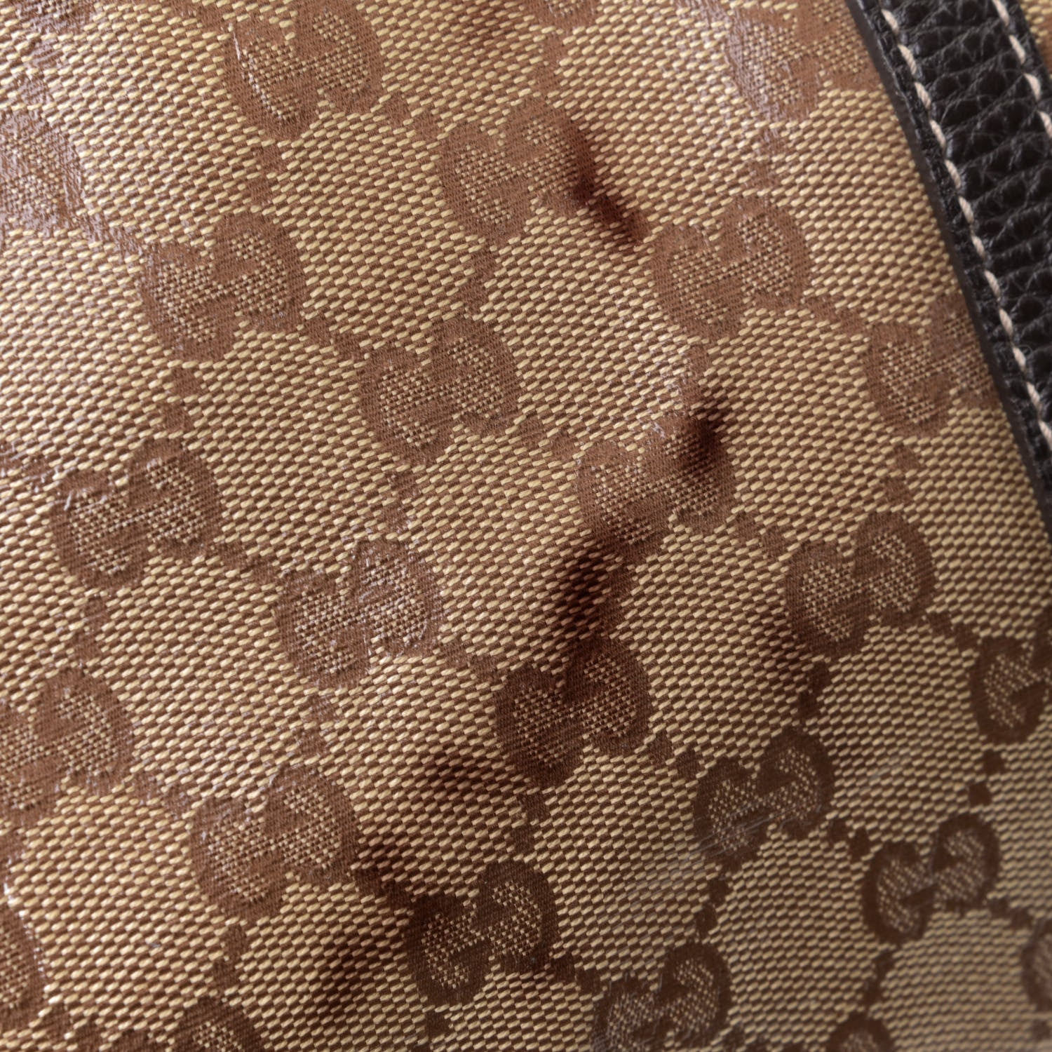 Gucci Crystal Monogram Large Joy Tote Beige Ebony Testa di Moro 6 of 6