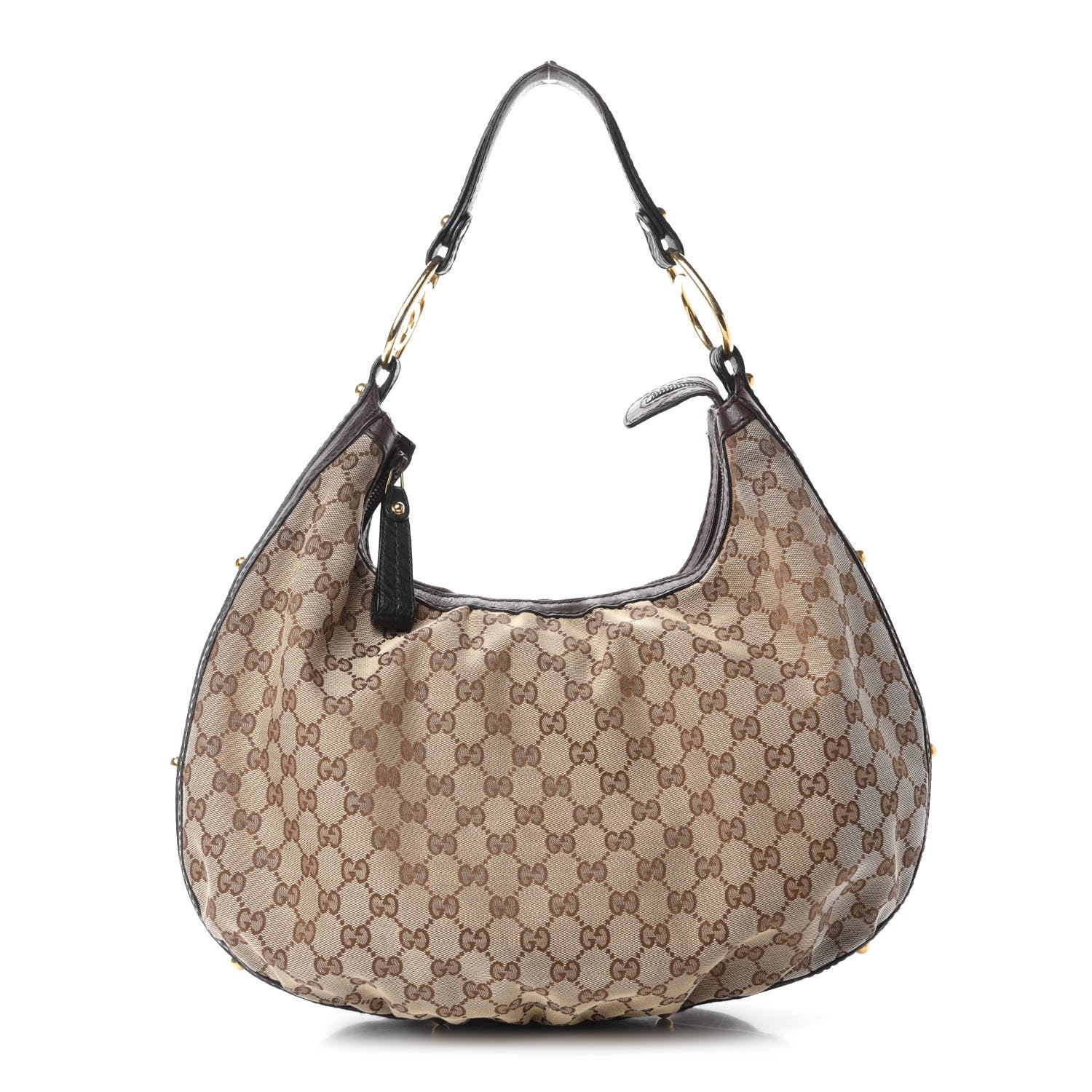 Gucci Monogram Medium Interlocking Hobo Dark Brown 1 of 10
