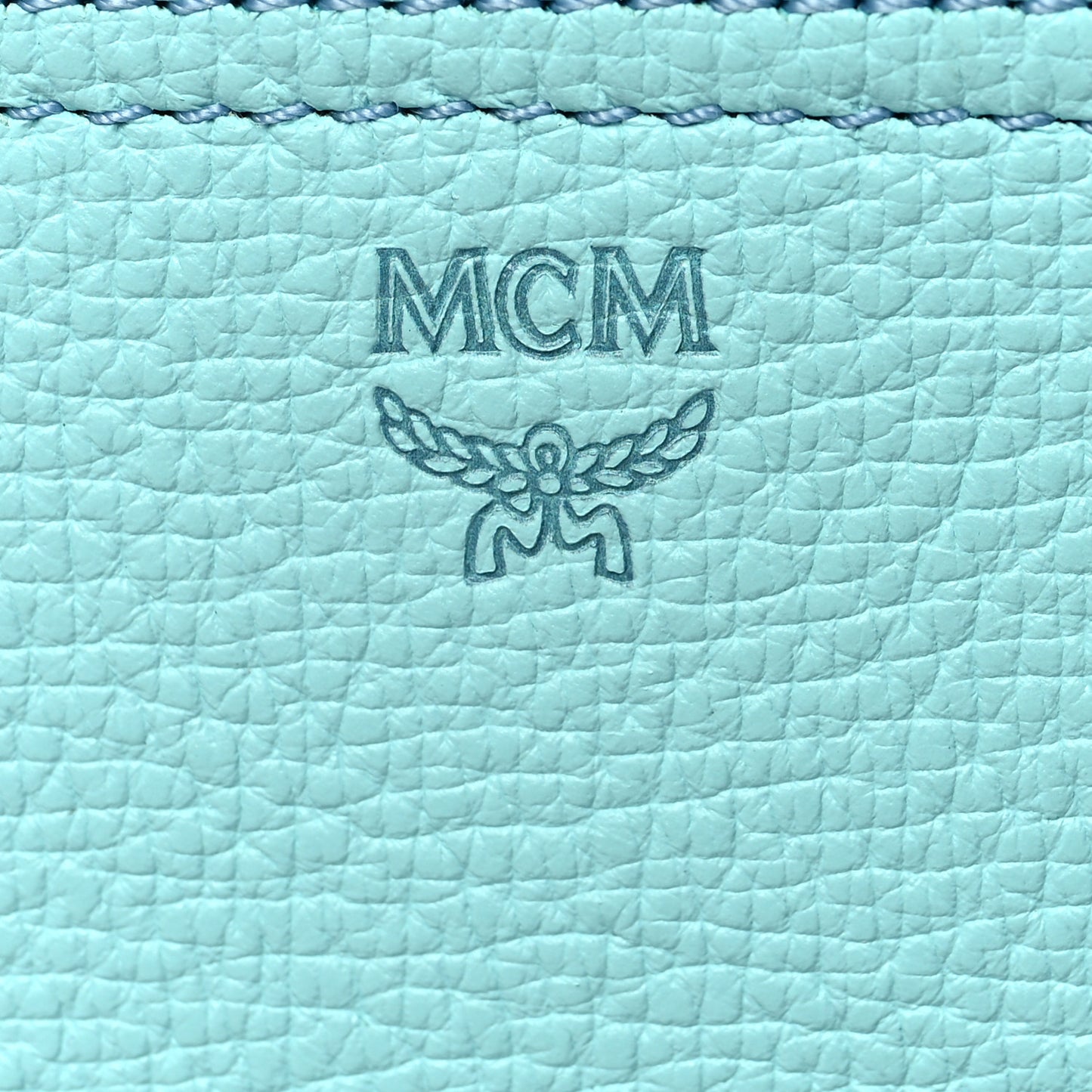 Grained Calfskin Mini Tote Light Blue