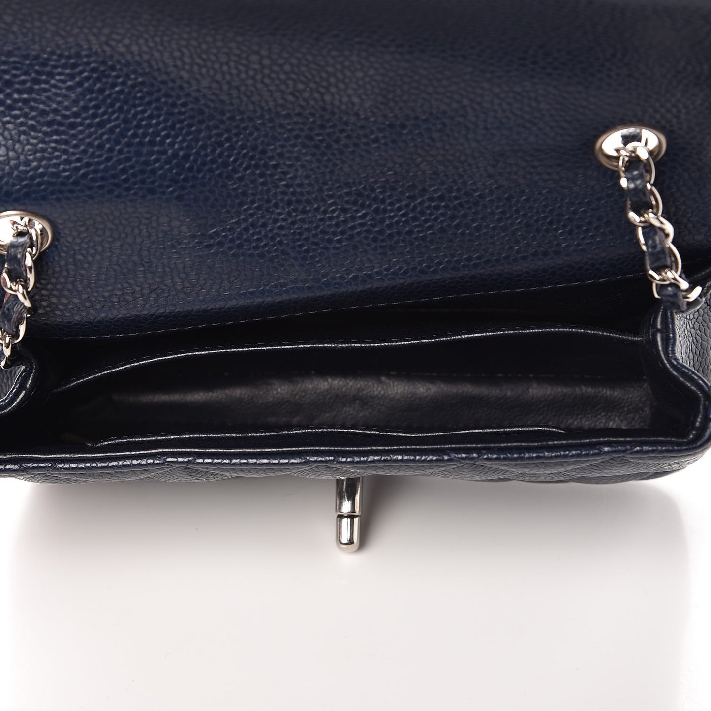 Caviar Quilted Extra Mini Flap Blue