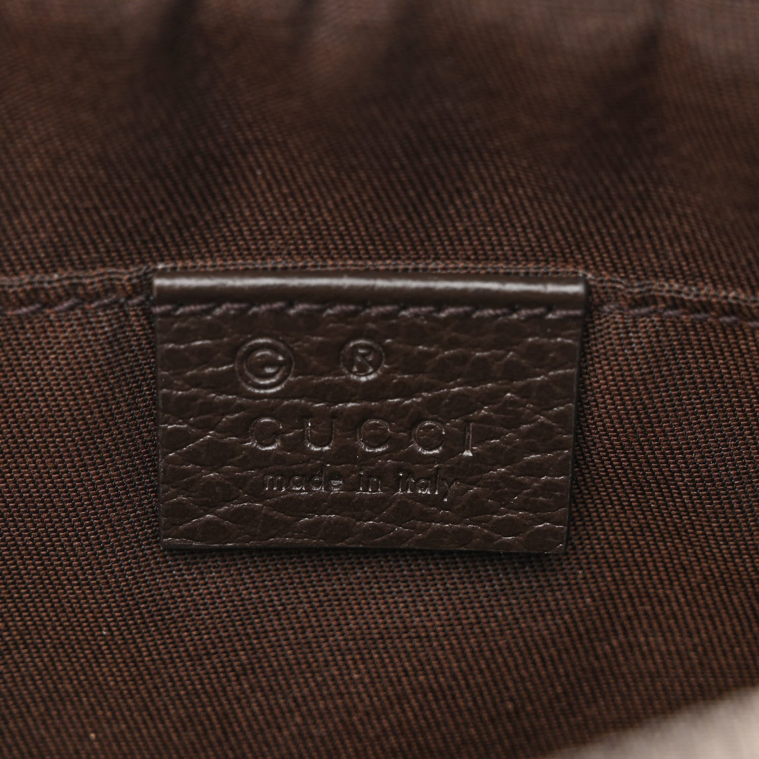 Gucci Monogram Belt Bag Dark Brown 6 of 10