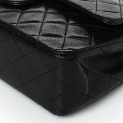 Chanel Lambskin Quilted Medium Double Flap Black 10 of 10