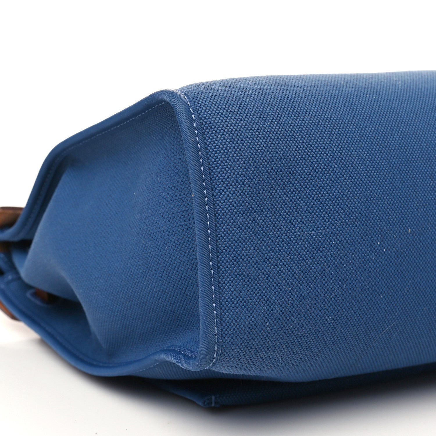 Hermes Military Toile Vache Hunter Herbag Zip 31 PM Azur Natural 10 of 11