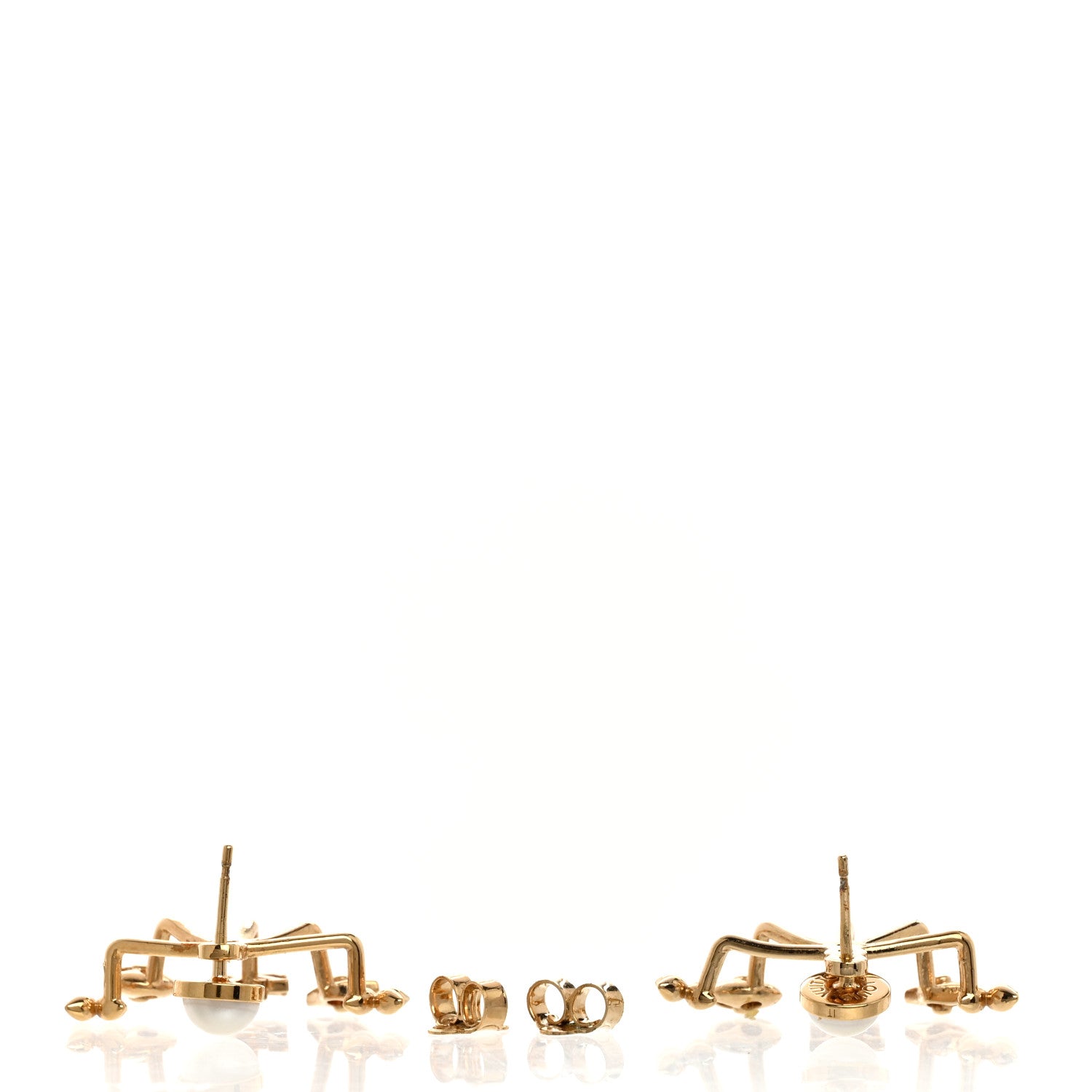 Louis Vuitton Metal Cruiser Earrings Gold 3 of 5