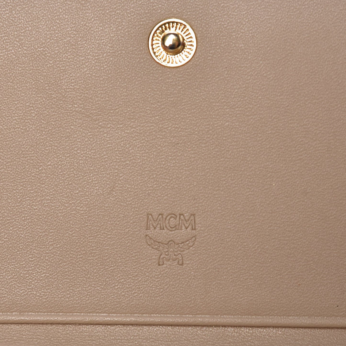 Visetos Tri-Fold Wallet Beige