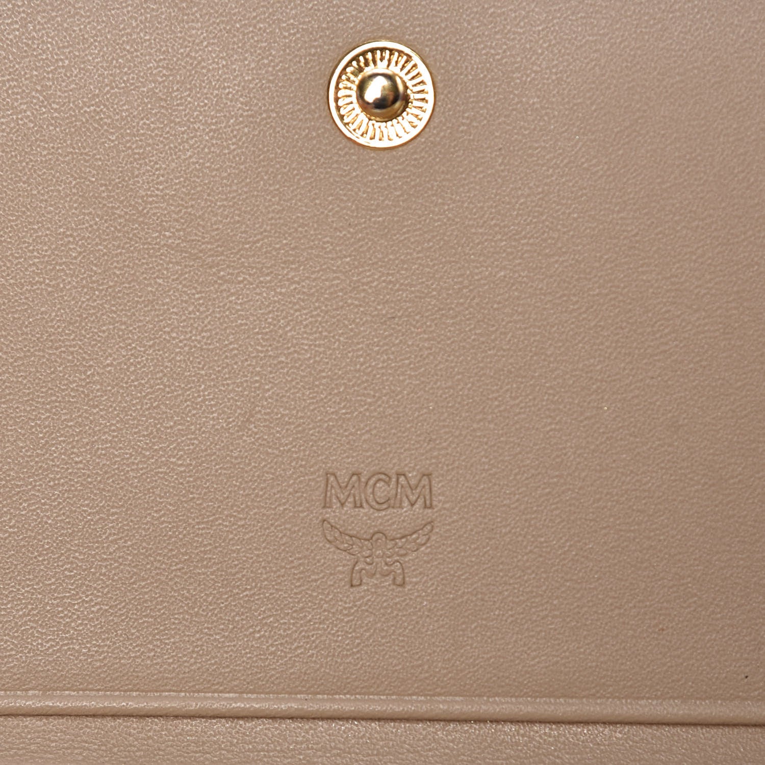 MCM Visetos Tri-Fold Wallet Beige 8 of 14