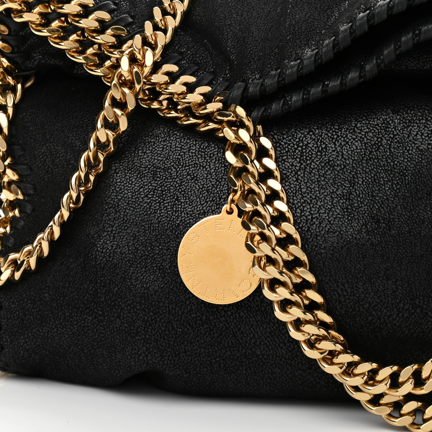 Stella McCartney Shaggy Deer Falabella Fold Over Tote Black 7 of 10