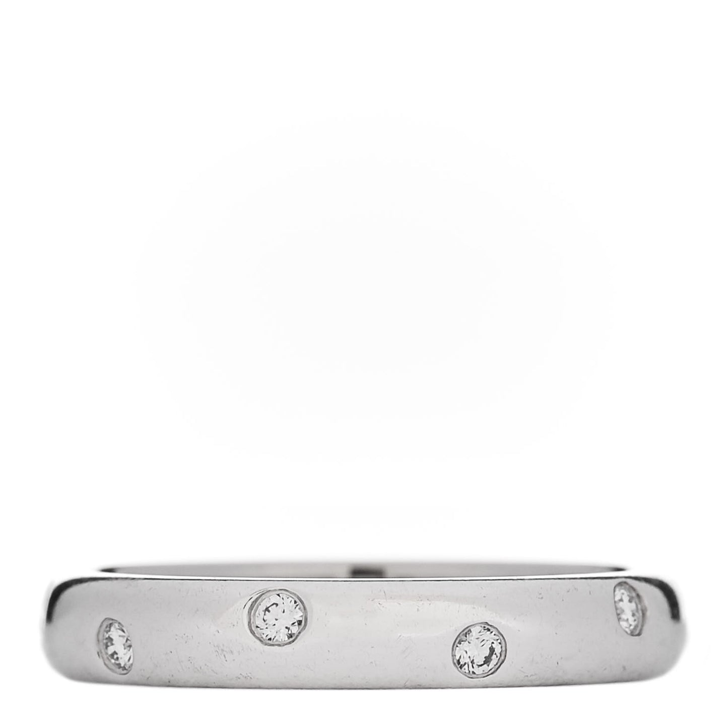 Platinum Diamond 3mm Etoile Band Ring 48 4.5