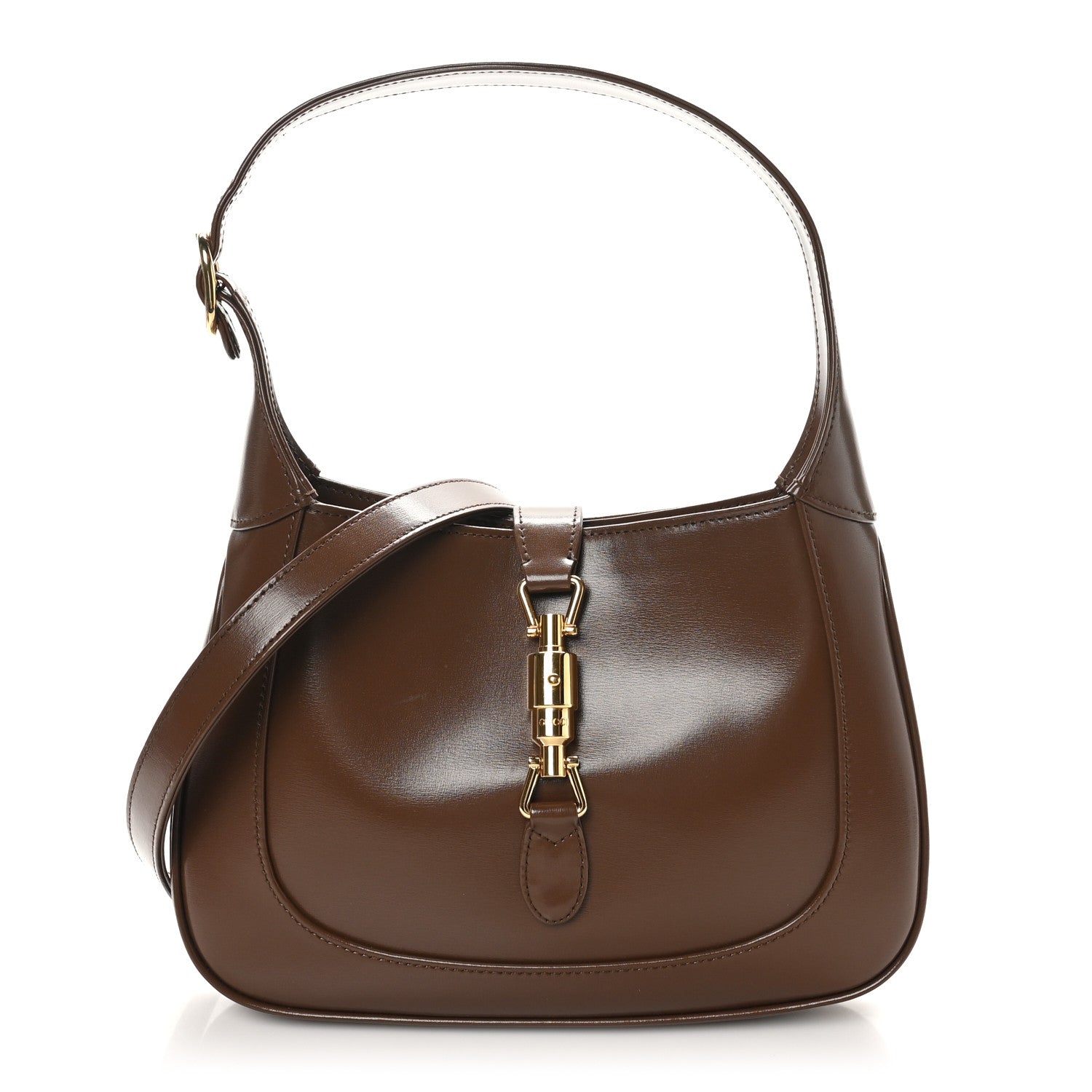 Gucci Boarded Dyana Lux Calfskin Small Jackie 1961 Hobo Brown Sugar 1 of 11