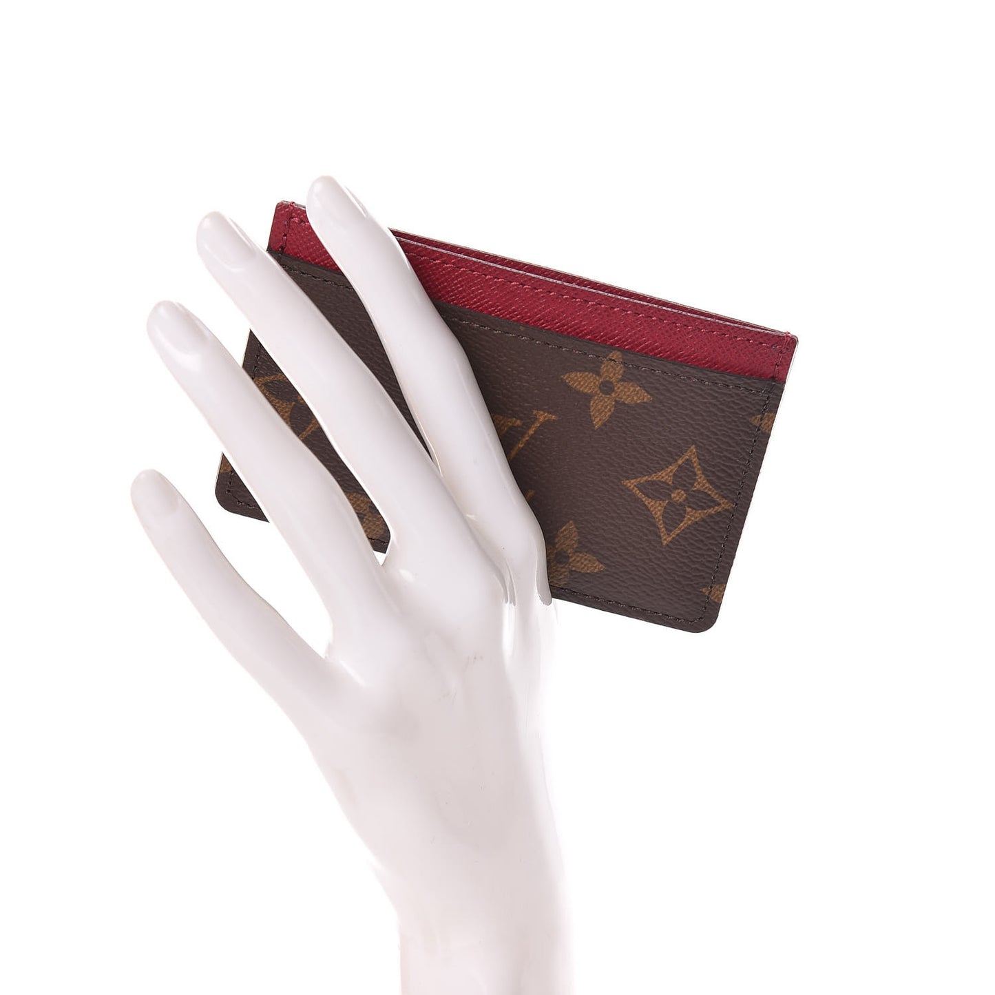 Monogram Card Holder Fuchsia
