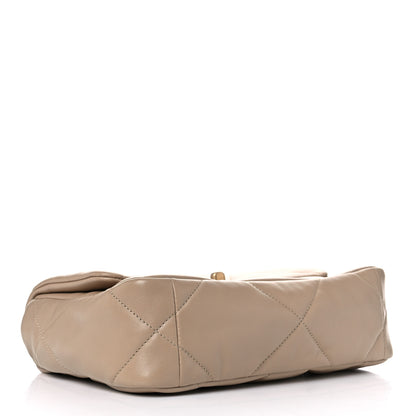 Chanel Lambskin Quilted Medium Chanel 19 Flap Dark Beige 4 of 12