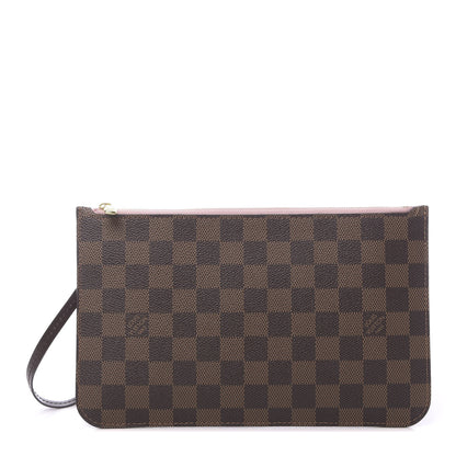 Louis Vuitton Damier Ebene Neverfull MM GM Pochette Rose Ballerine 1 of 7