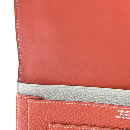 Hermes Togo Dogon Duo Wallet Sanguine 11 of 15