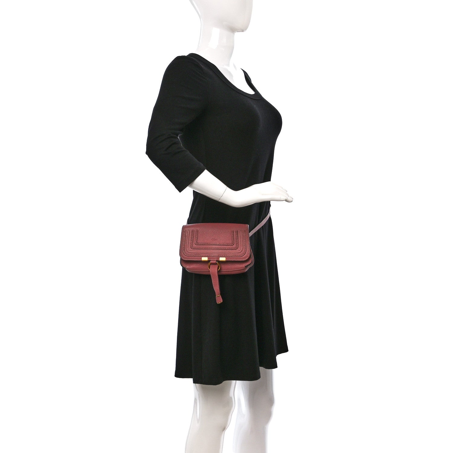 Chloe Calfskin Marcie Convertible Belt Bag Rusty Pink 2 of 8