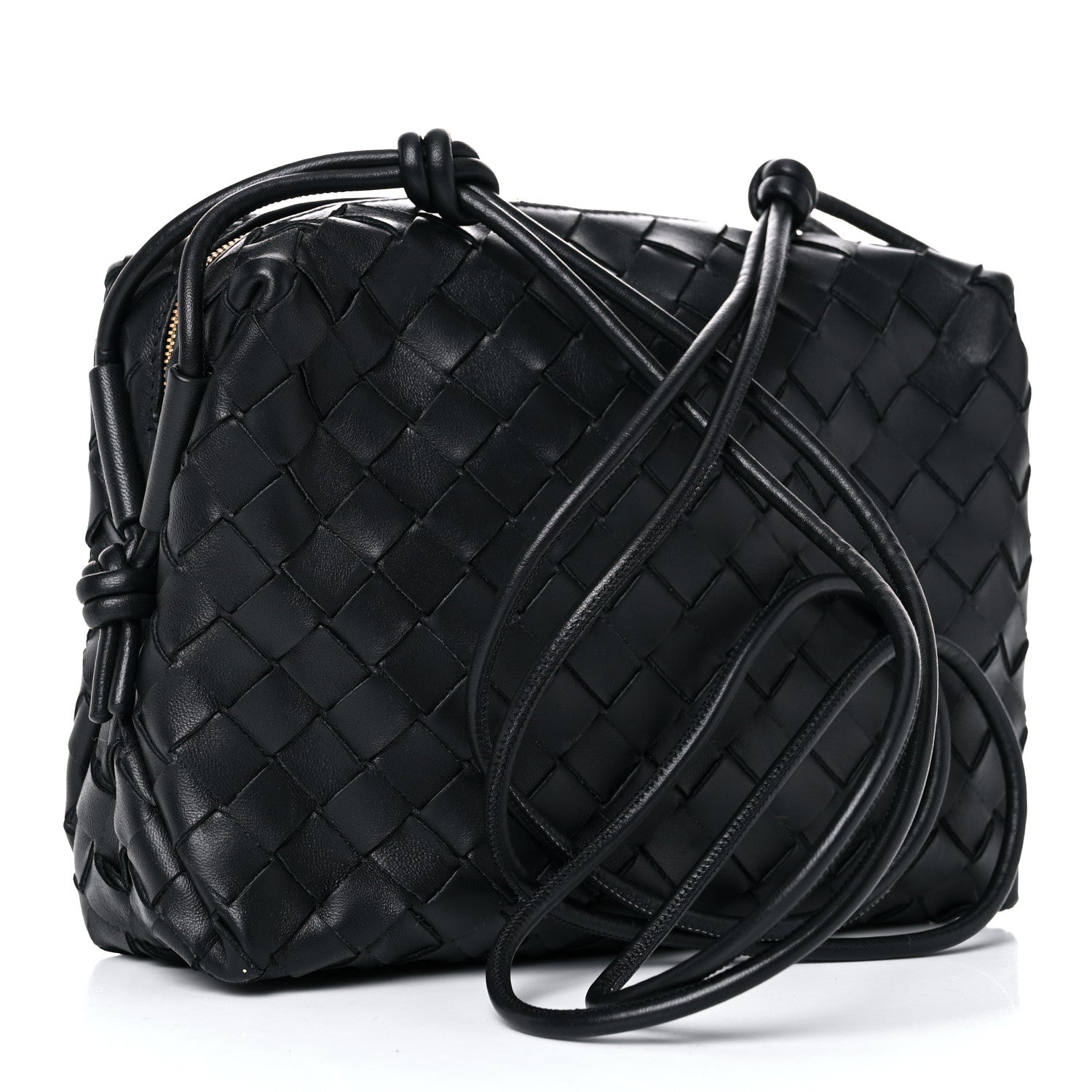 Bottega Veneta Nappa Intrecciato Medium Loop Camera Bag Black 3 of 10