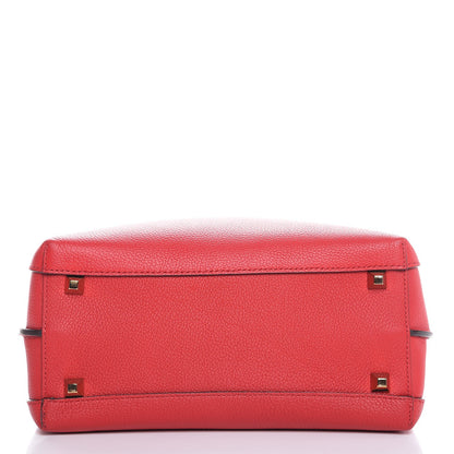 MCM Grained Calfskin Medium Milla Hobo Ruby Red 6 of 24
