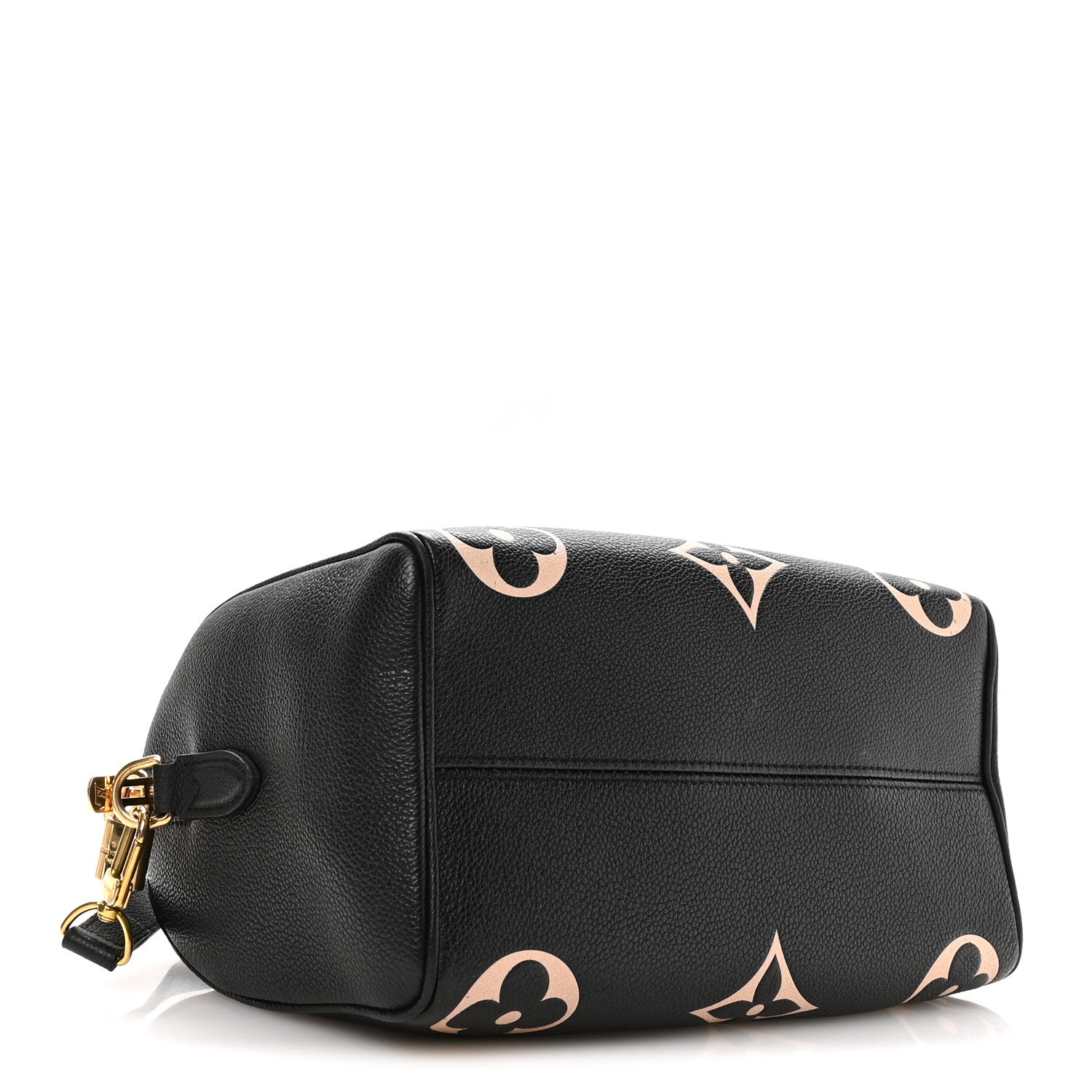 Louis Vuitton Empreinte Monogram Giant Speedy Bandouliere 25 Black Beige 4 of 10
