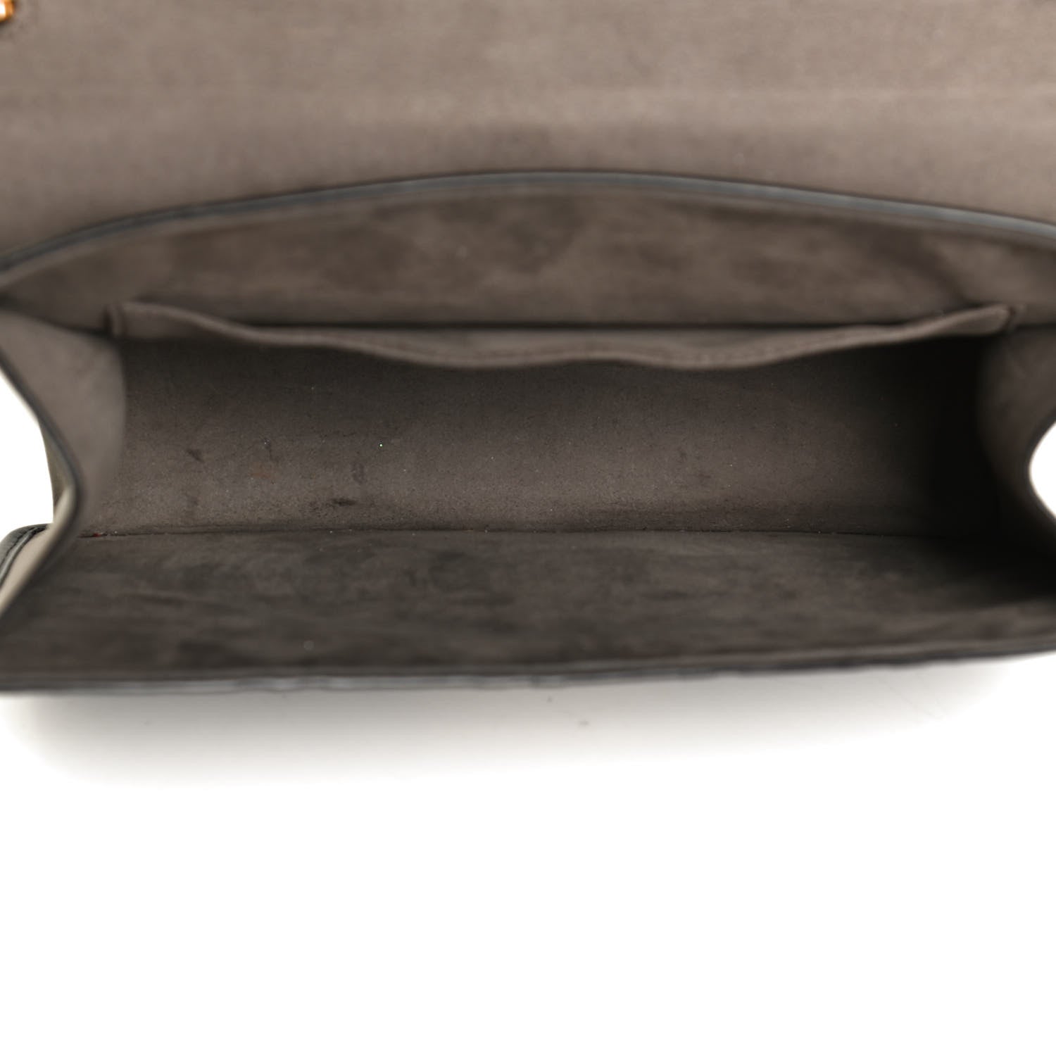 Fendi Vitello Century F is Fendi Bi-Color FF 1974 Embossed Kan I Shoulder Bag Maya Black 9 of 17