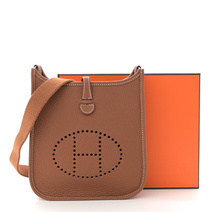 Hermes Taurillon Clemence Evelyne TPM Gold 12 of 12