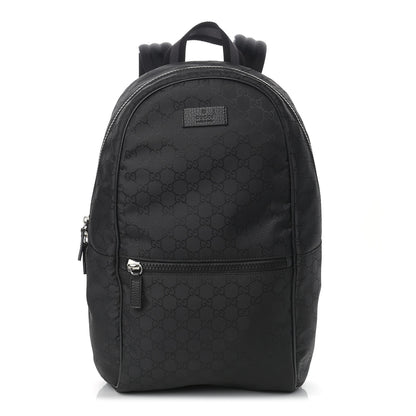 Gucci Nylon Monogram Slim Backpack Black 1 of 6