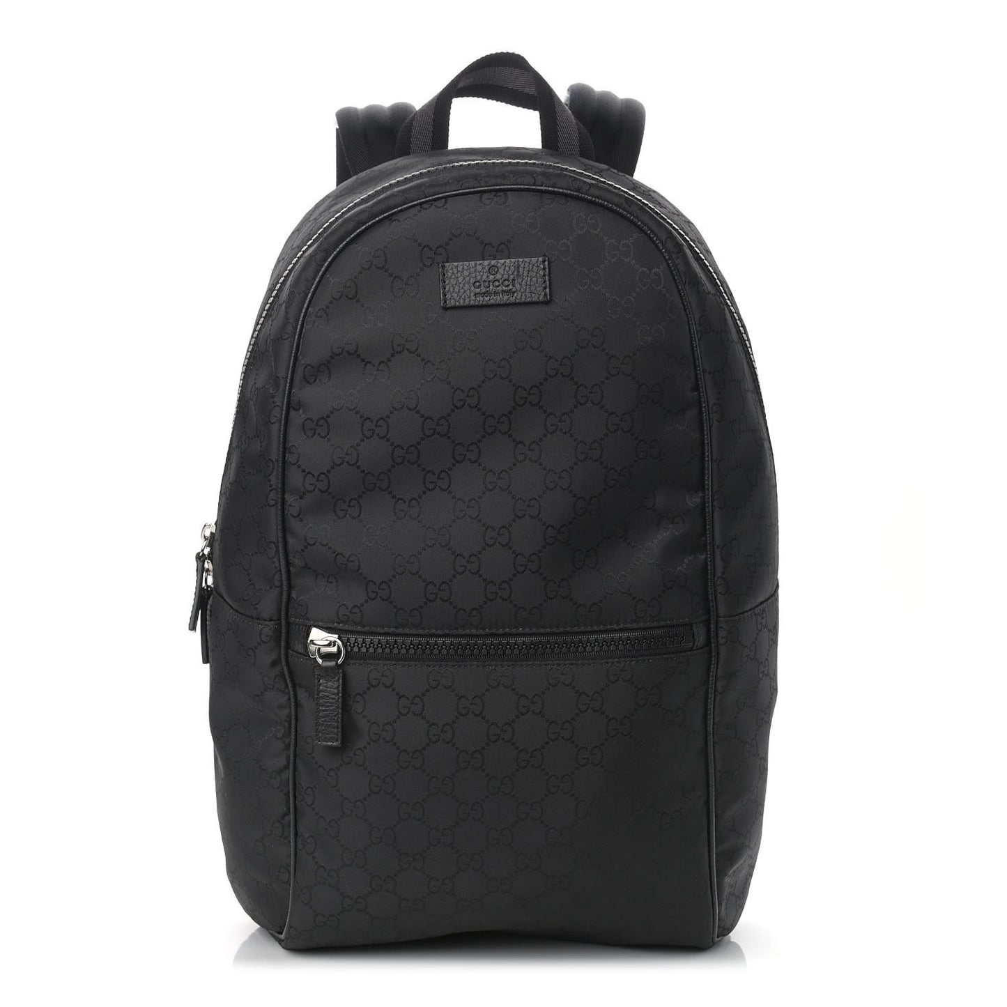 Nylon Monogram Slim Backpack Black