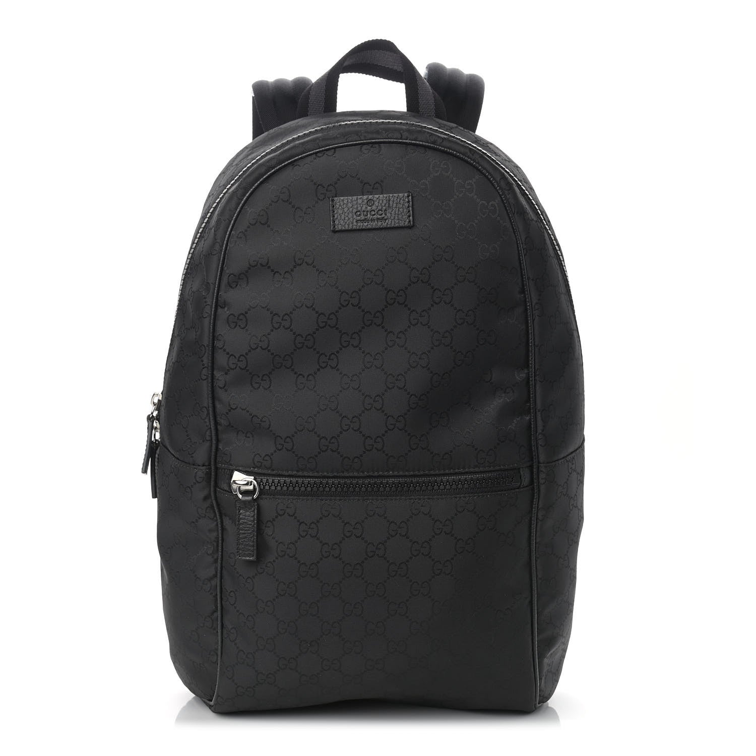 Gucci Nylon Monogram Slim Backpack Black 1 of 9