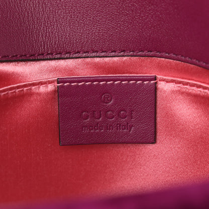 Gucci Velvet Matelasse Mini GG Marmont Shoulder Bag Fuchsia Violet Cyclamen 6 of 11