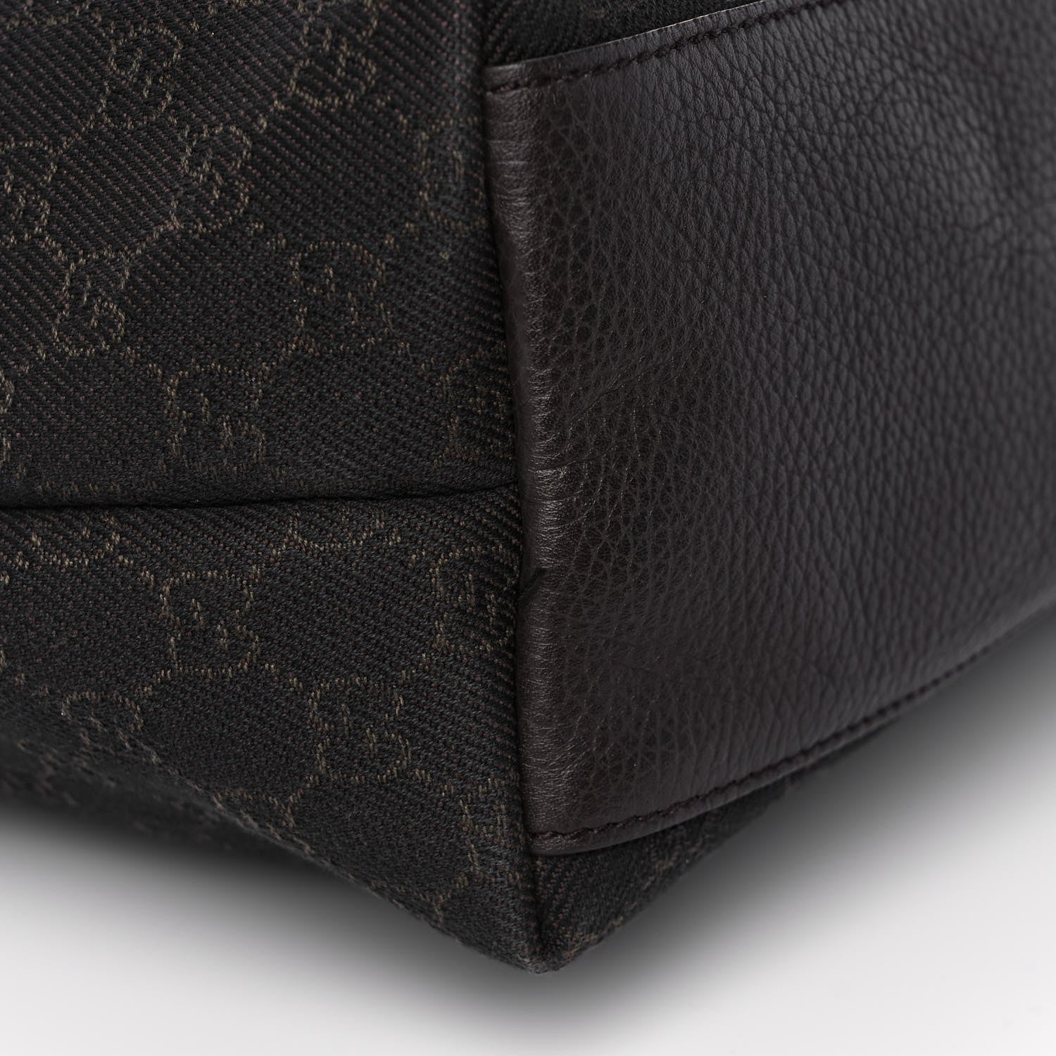 Gucci Nylon Monogram Large Tote Dark Brown 12 of 14