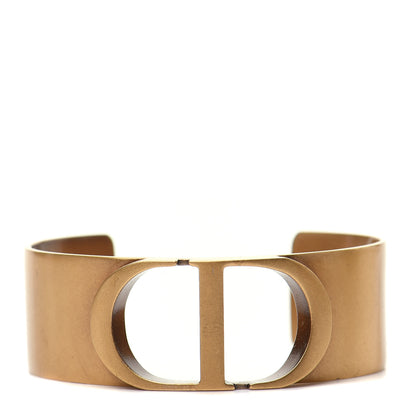Christian Dior Metal 30 Montaigne Cuff Bracelet Gold 1 of 4