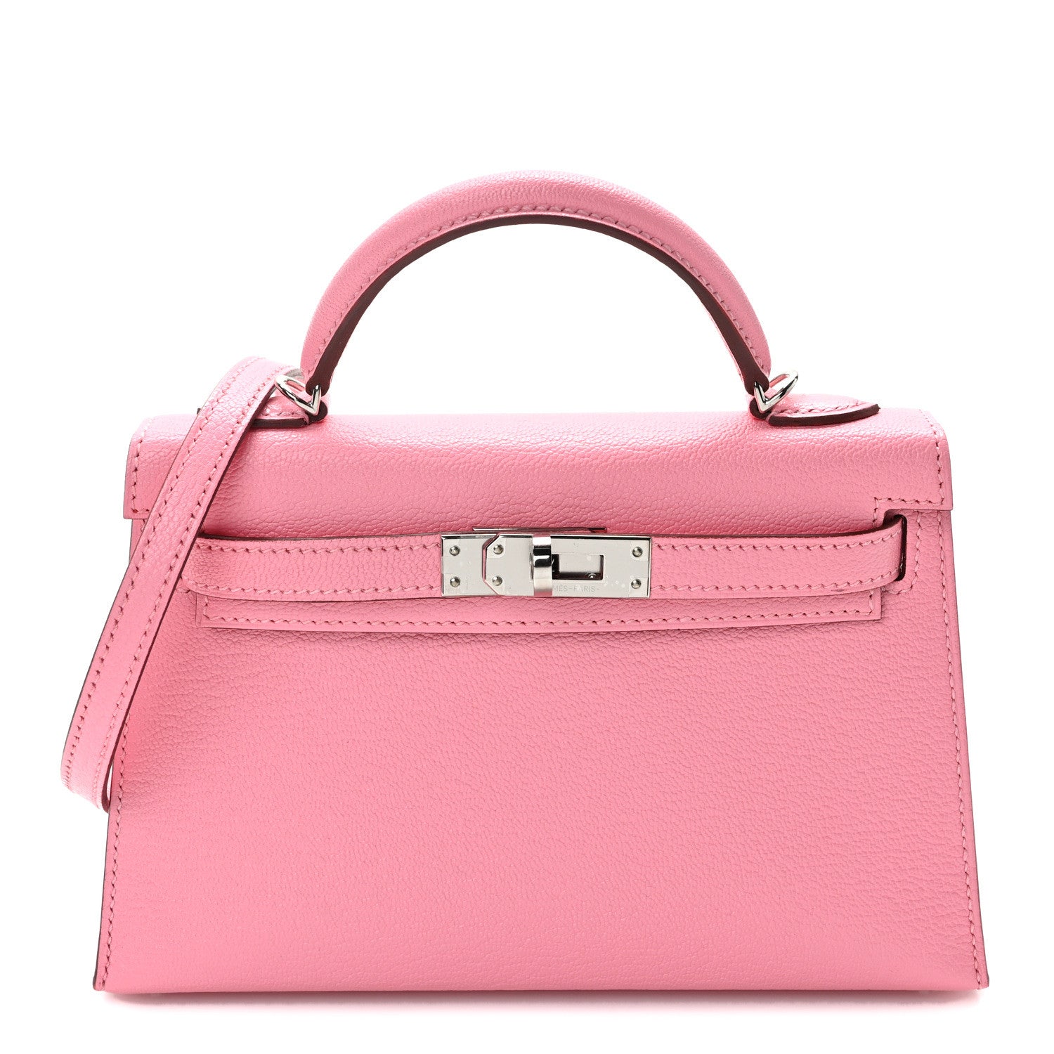 Hermes Chevre Mysore Verso Mini Kelly Sellier 20 Rose Confetti Sanguine 1 of 13