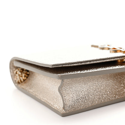 Saint Laurent Metallic Calfskin Kate Monogram Tassel Chain Wallet Gold 7 of 8