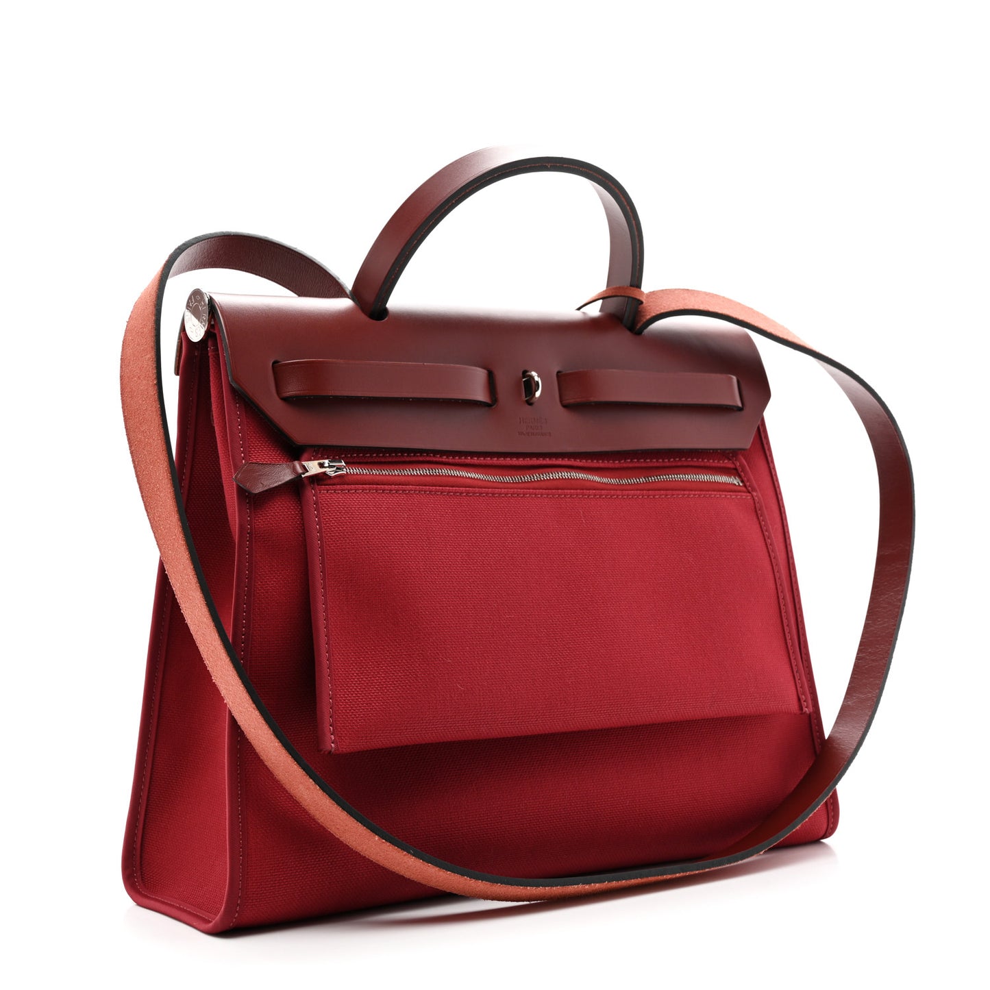 Vache Hunter Toile Herbag Zip 31 PM Rouge Grenat Rouge H