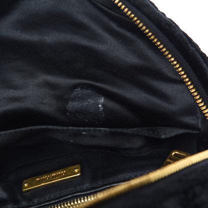 Miu Miu Velluto Froisse Backpack Black 8 of 10