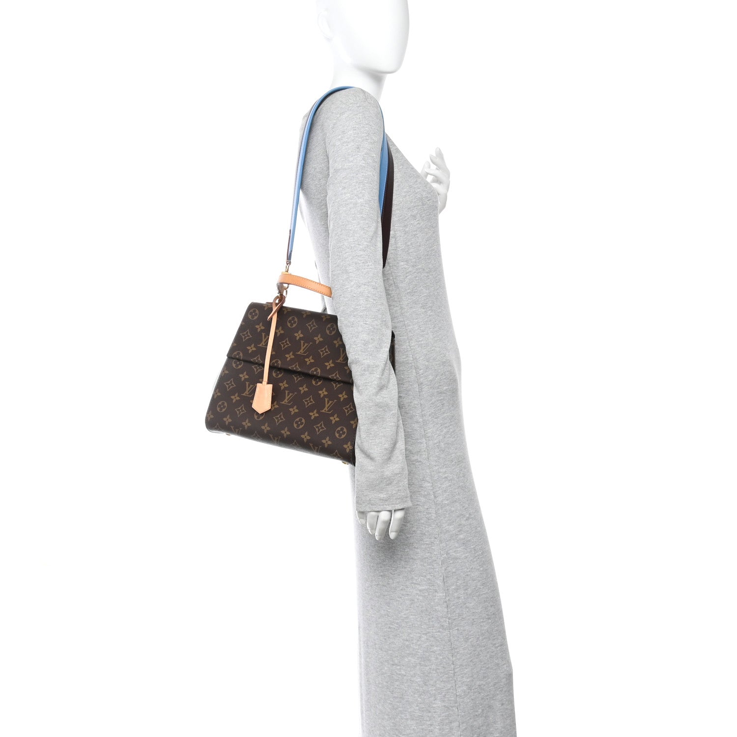 Louis Vuitton Monogram Cluny MM Blue Glacial 2 of 9