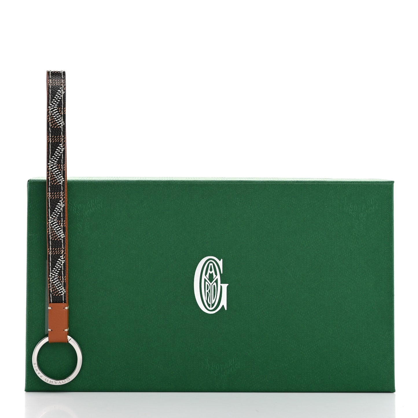 Goyardine Sesame Key Holder Black Gold