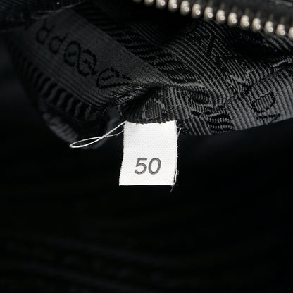Prada Tessuto Nylon Saffiano Tote Black 7 of 15