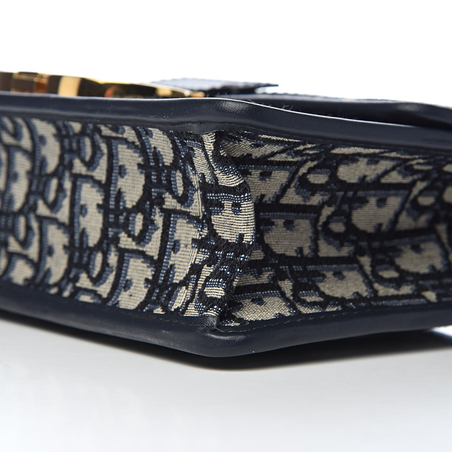 Christian Dior Oblique 30 Montaigne Flap Bag Blue 8 of 9