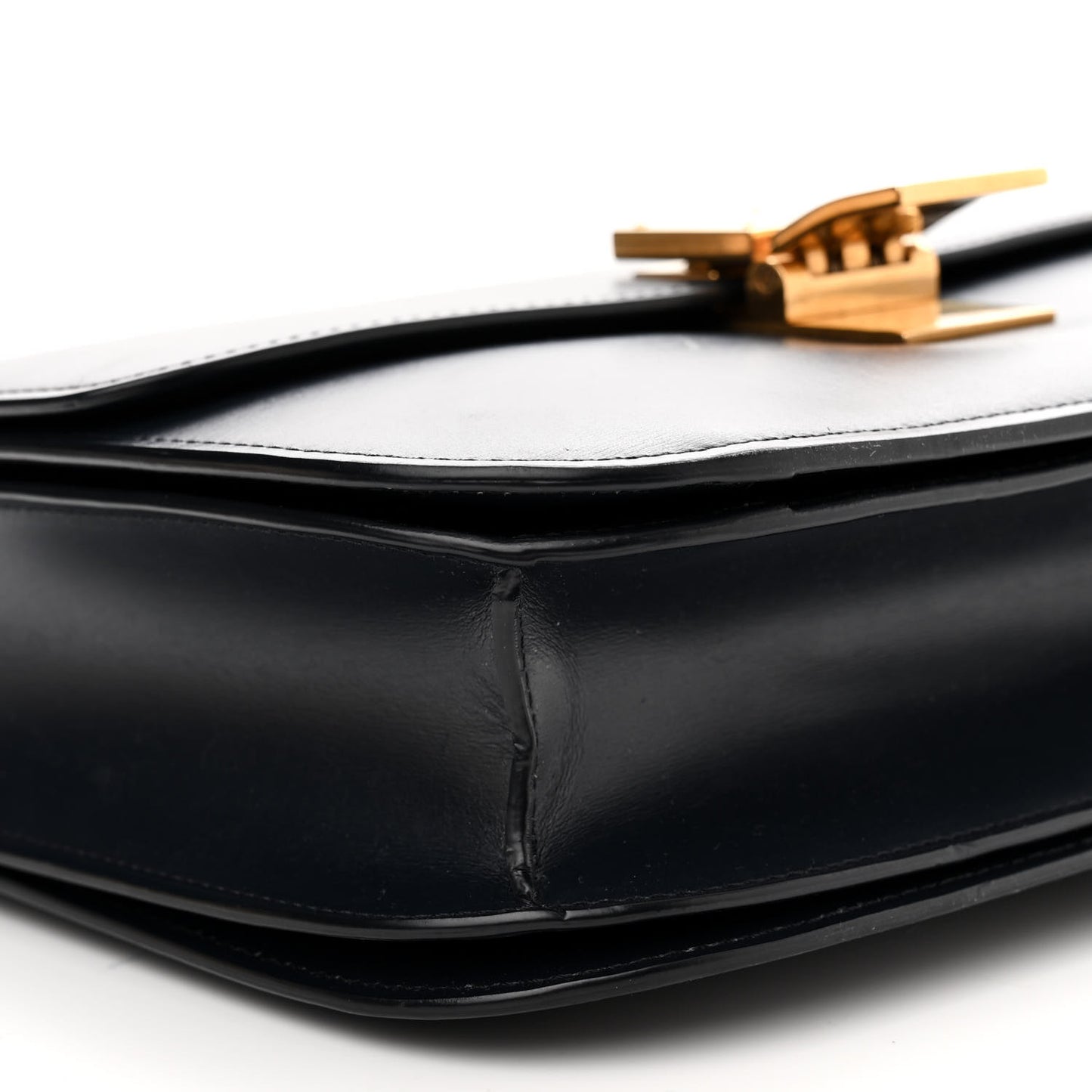 Box Calfskin Medium Classic Box Flap Bag Navy