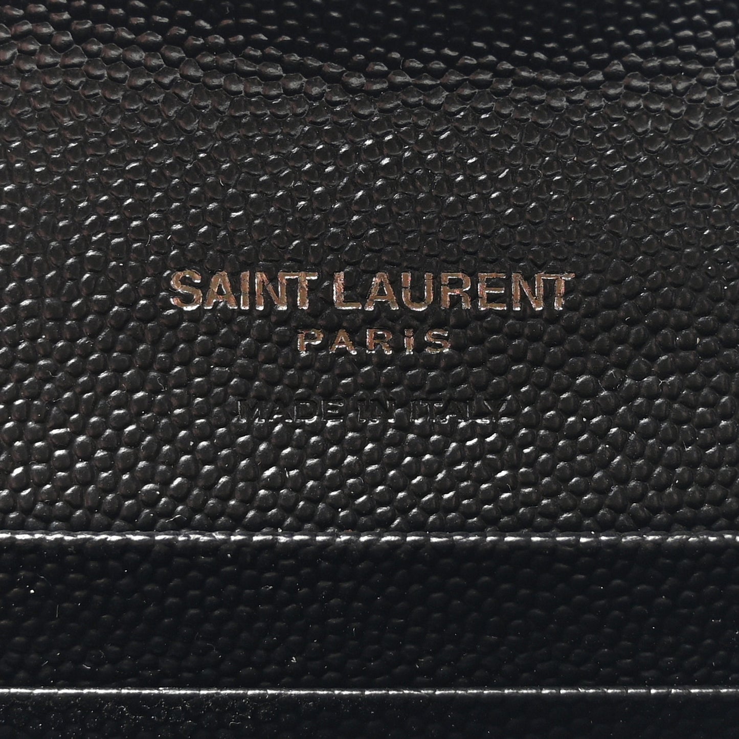Grain De Poudre Matelasse Chevron Small Monochome Monogram Envelope Wallet Black