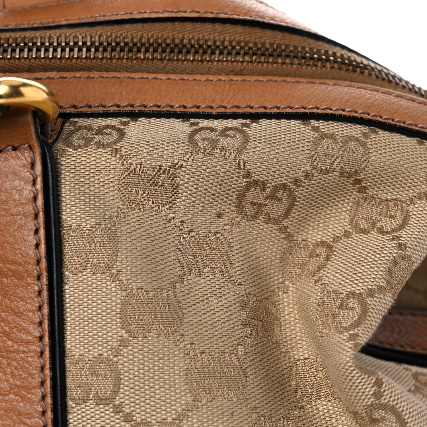 Gucci Monogram Web Medium Rania Top Handle Bag Sand 17 of 30