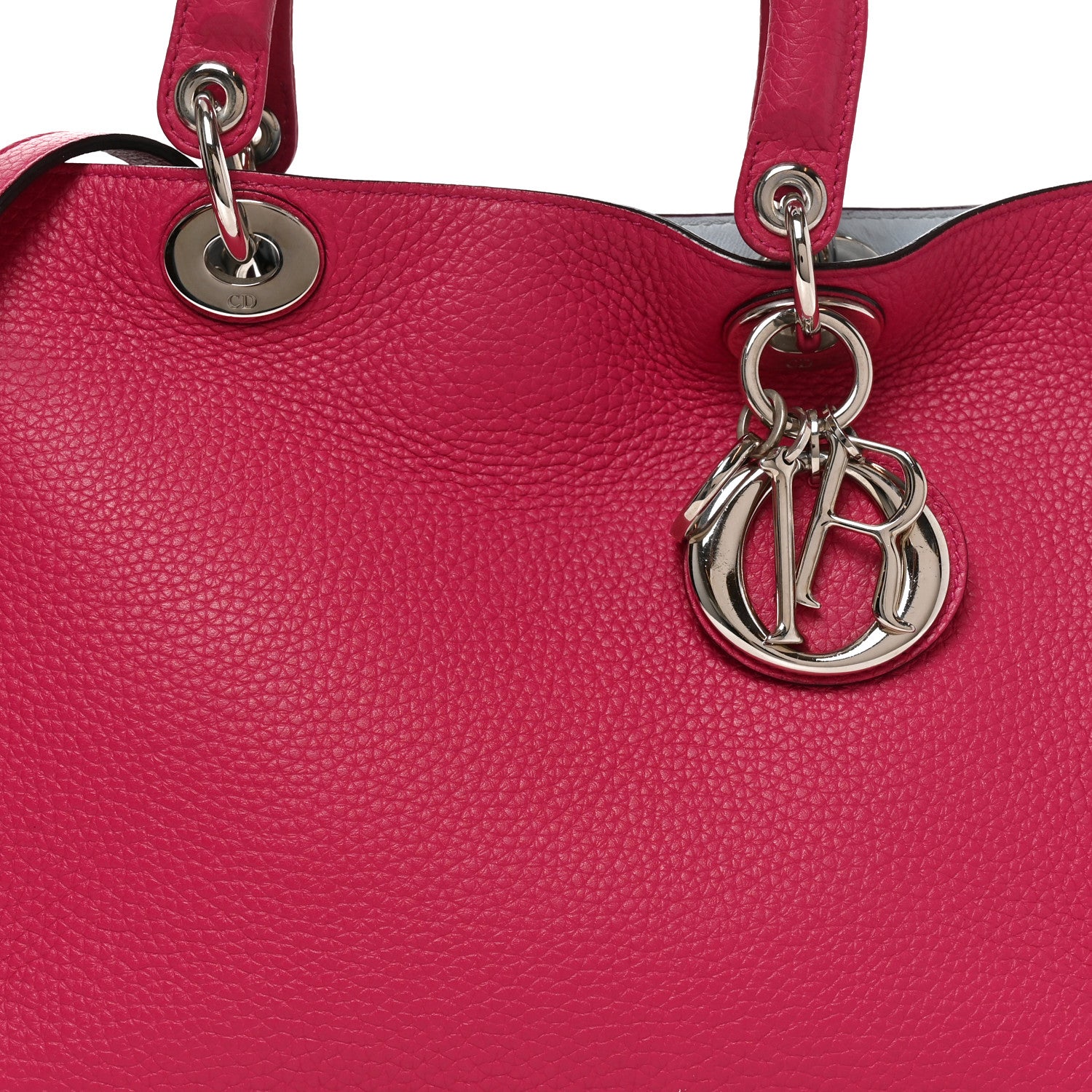 Christian Dior Calfskin Medium Diorissimo Bag Fuchsia 7 of 9